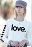 LOVE. LIGHTWEIGHT FLEECE PULLOVER SWEATSHIRT (Winter White)