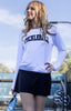 PICKLEBALL COLLEGIC LIGHTWEIGHT FLEECE PULLOVER (White)