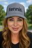 TENNIS. EMBROIDERED TRUCKER HAT