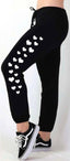 HEARTS LIGHTWEIGHT FLEECE BLACK SWEAT PANT (JOGGER)