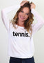 TENNIS. L/S TEE (White)