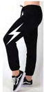 LIGHTNING BOLT LIGHTWEIGHT FLEECE JOGGER (Black)