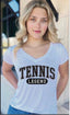 TENNIS LEGEND VNECK TEE (White)
