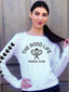 THE GOOD LIFE TENNIS CLUB LIGHTWEIGHT FLEECE PULLOVER SWEATSHIRT (White)