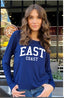 EAST COAST L/S TEE (Navy)