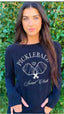 PICKLEBALL SOCIAL CLUB LIGHTWEIGHT FLEECE PULLOVER (Black)