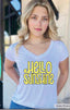 HELLO SUNSHINE S/S V NECK (White)