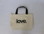 LOVE. NATURAL CANVAS TOTE