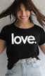 LOVE. S/S CREW NECK TEE (Black)