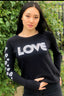 LOVE RETRO FLEECE SWEATSHIRT (Black)
