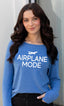 AIRPLANE MODE LIGHTWEIGHT BRUSHED FLEECE TOP (Blue)
