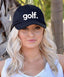 GOLF. EMBROIDERED DAD HAT (BLACK)