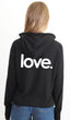 LOVE. LIGHTWEIGHT FLEECE ZIP HOODIE