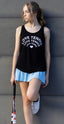 TENNIS RAINBOW HEART TANK (Black)
