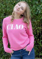 CIAO LIGHTWEIGHT BRUSHED FLEECE TOP (Pink)
