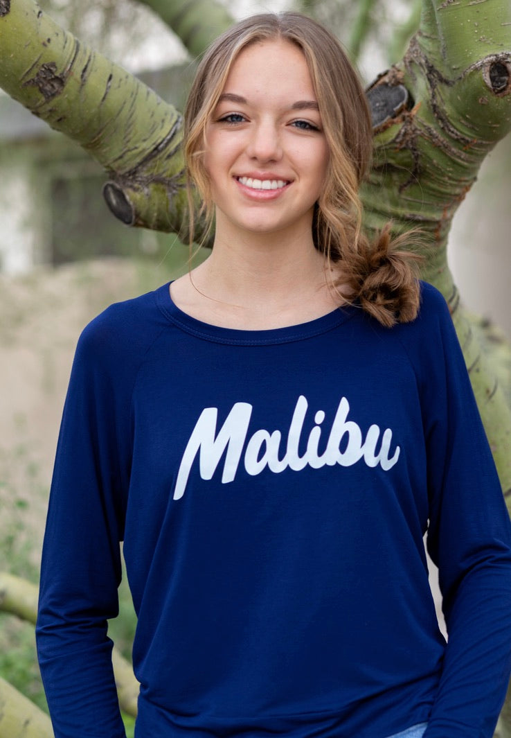 MALIBU L/S TEE (Navy)