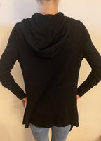 CARDIGAN with HOOD (Black)