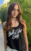 CHILL VIBES ONLY TANK (Black)