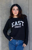 EAST COAST LIGHTWEIGHT BRUSHED FLEECE TOP (Black)