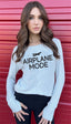 AIRPLANE MODE LIGHTWEIGHT HACCI RIBBED SWEATER TOP (ASH GREY)