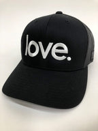 LOVE. EMBROIDERED TRUCKER HAT