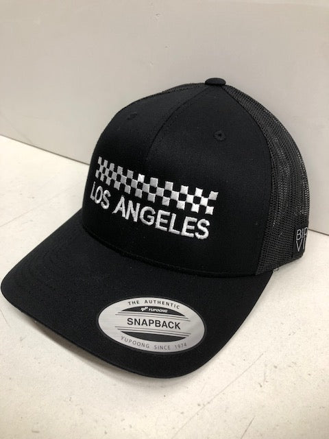 CHECKER LOS ANGELES EMBROIDERED TRUCKER HAT