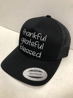 THANKFUL GRATEFUL BLESSED TRUCKER HAT