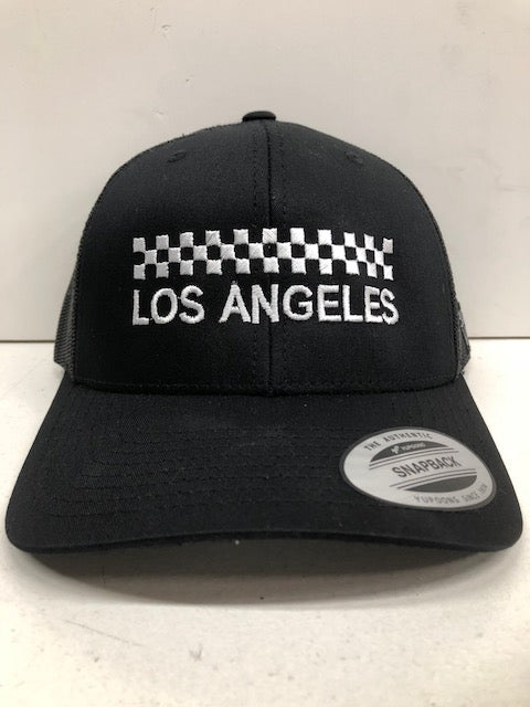 CHECKER LOS ANGELES EMBROIDERED TRUCKER HAT