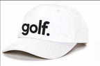 GOLF. EMBROIDERED DAD HAT (WHITE)