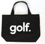 GOLF. BLACK CANVAS TOTE