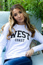 WEST COAST LIGHTWEIGHT FLEECE SWEATSHIRT (White)