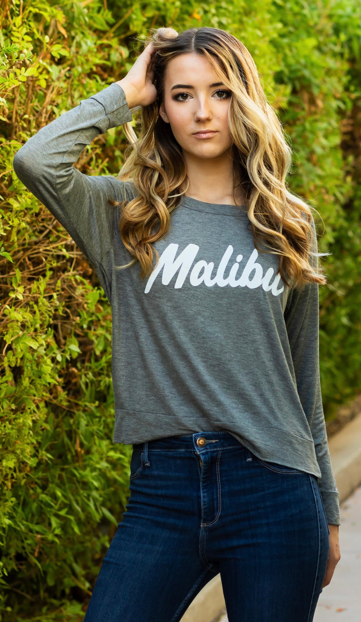 MALIBU L/S TEE (Charcoal) Main image