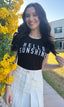 HELLO SUNSHINE S/S CREW NECK TEE. (Black)