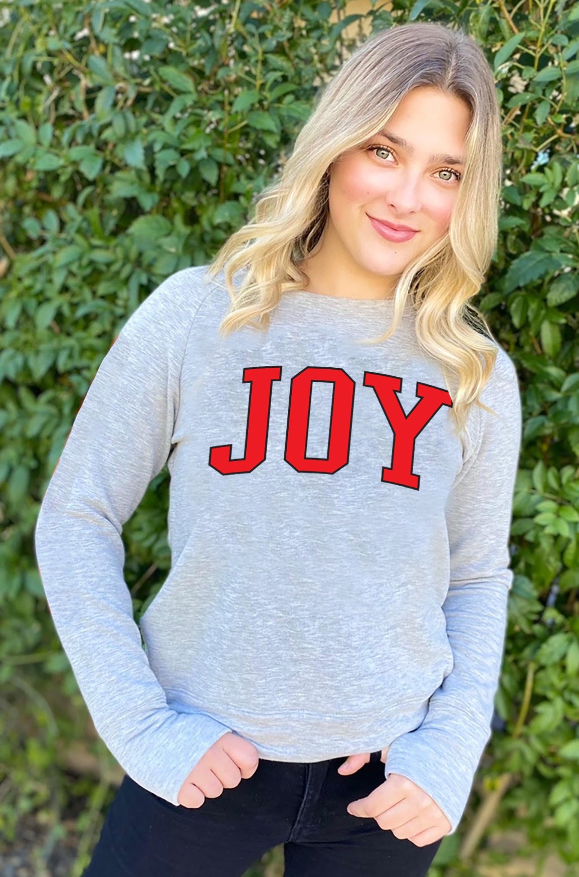 JOY LIGHTWEIGHT FLEECE SWEATSHIRT (Grey) Main image