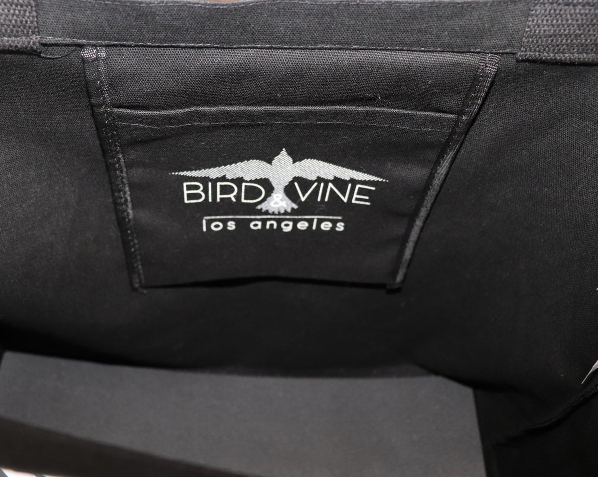 LOVE. BLACK CANVAS TOTE