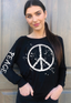 PEACE SPLATTER L/S TEE (Black)