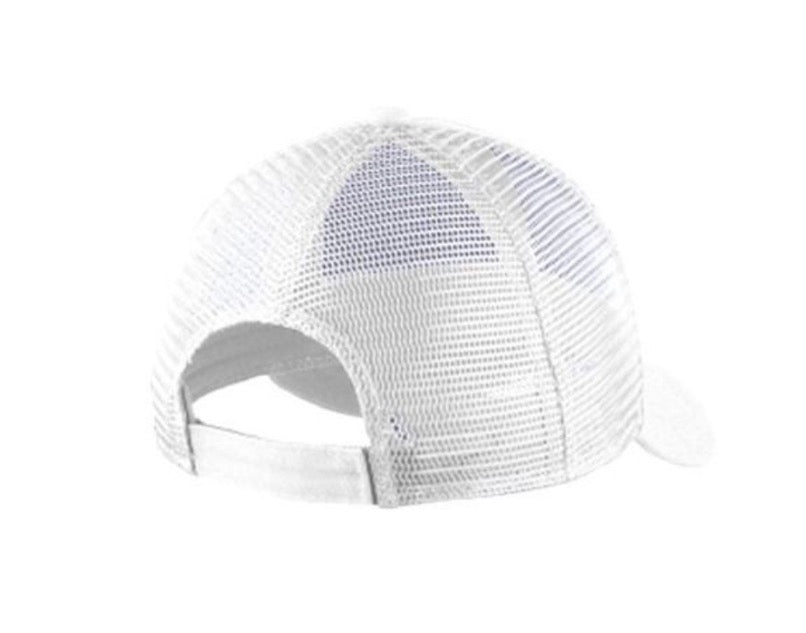 LOVE. EMBROIDERED TRUCKER HAT (White/Gold)
