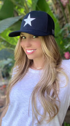 STAR EMBROIDERED TRUCKER HAT