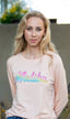 MALIBU LIGHTWEIGHT FLEECE SWEATSHIRT (Peach)