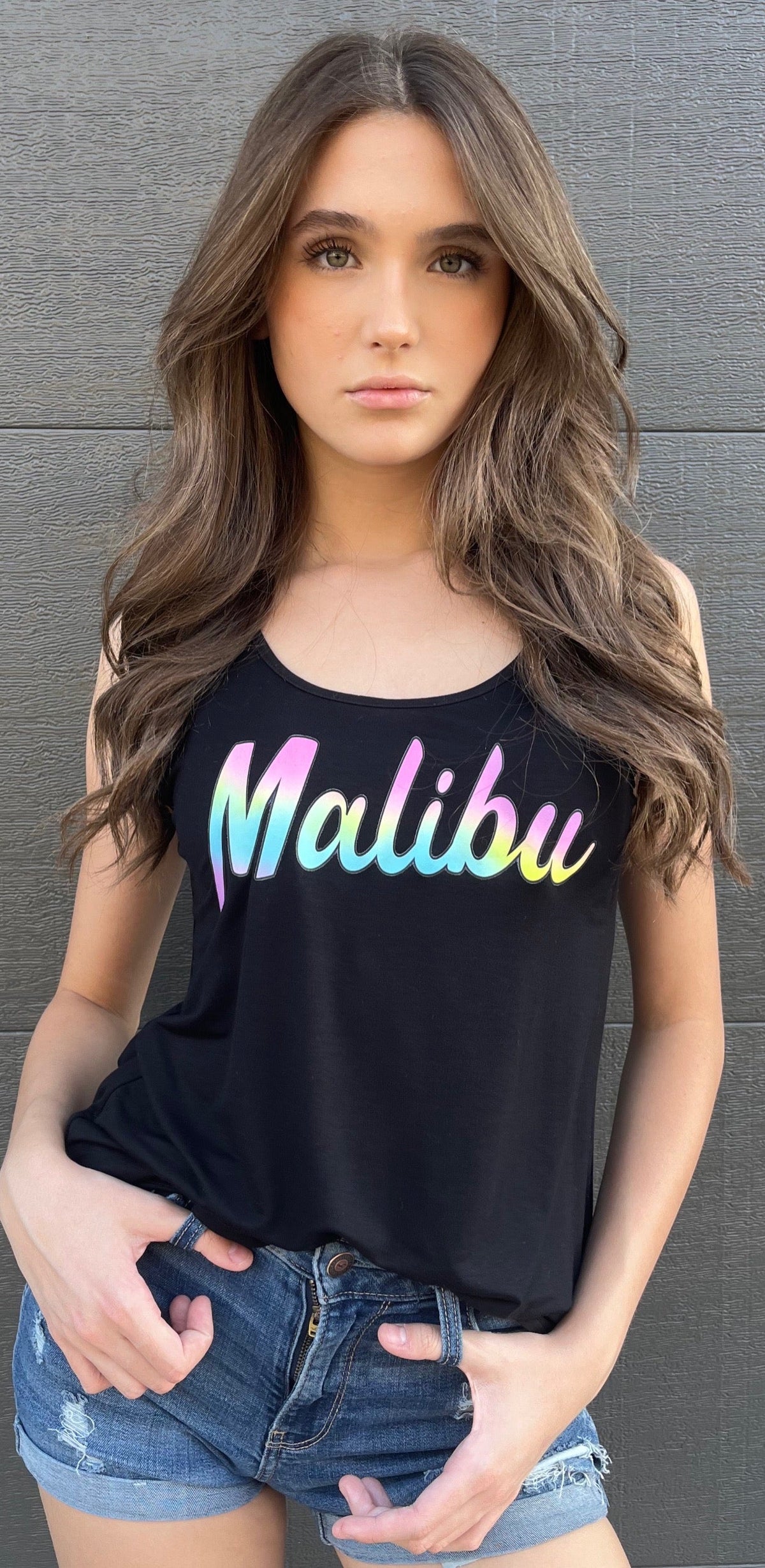 MALIBU TANK. (Black)