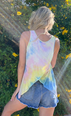 BEACH TIE-DYE OPEN BACK TANK