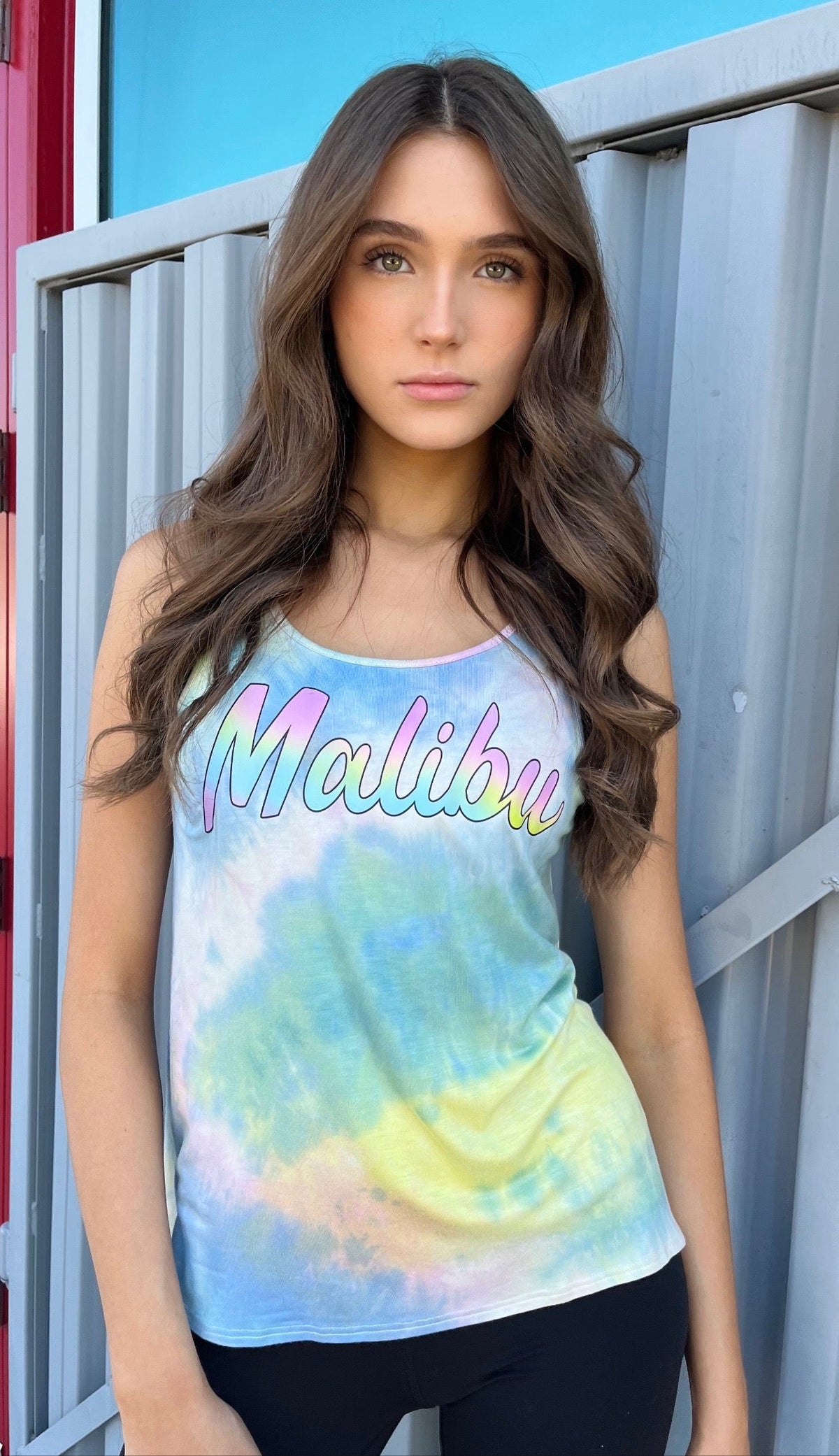 MALIBU TIE-DYE OPEN BACK TANK