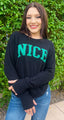 NICE LIGHTWEIGHT BRUSHED FLEECE PULLOVER TOP (Black)
