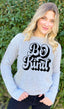 BE KIND LIGHTWEIGHT FLEECE SWEATSHIRT (Grey)