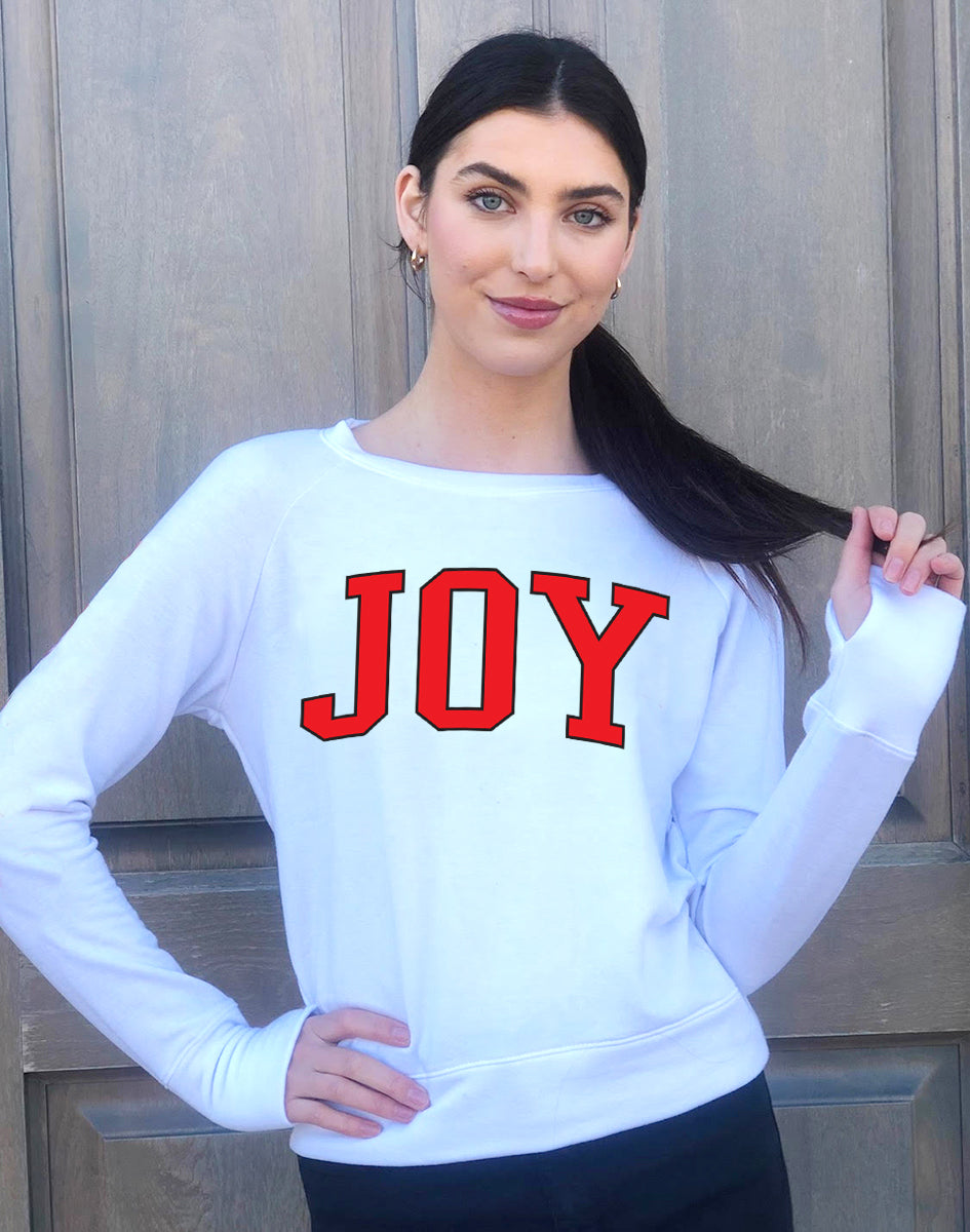 JOY LIGHTWEIGHT FLEECE SWEATSHIRT (White) Main image